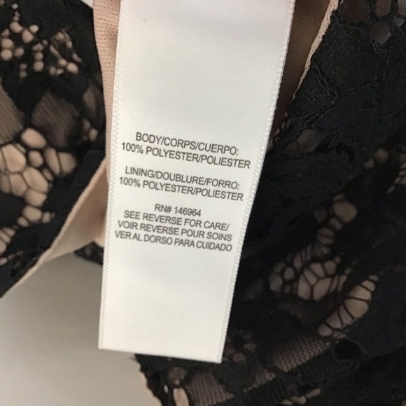 JULIA JORDAN Women's Black/ Nude Wide Leg Lace Halter Jumpsuit Suze 12 N… - Picture 8 of 12